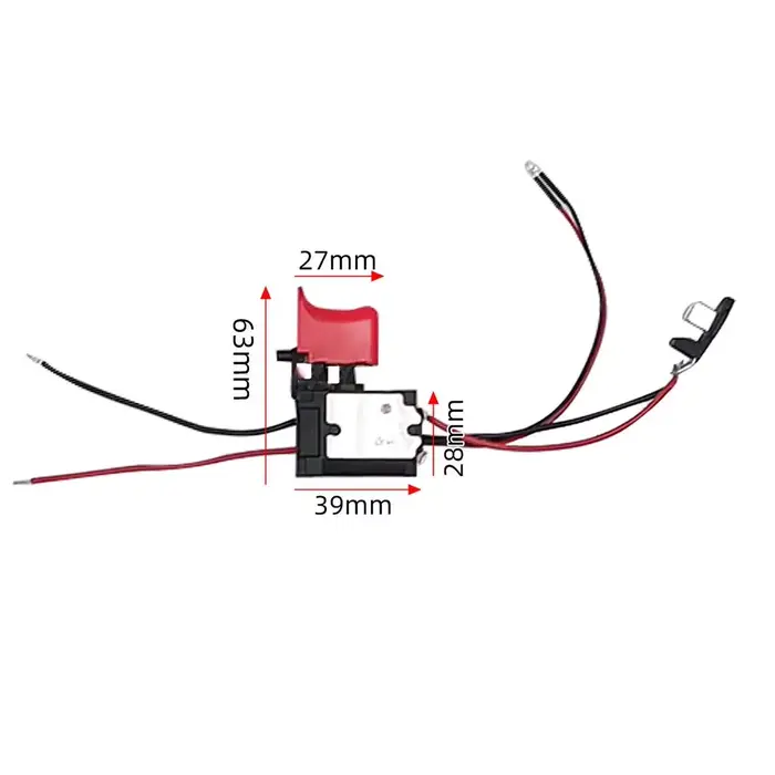 Interrupteur de perceuse sans fil, batterie au Lithium, pour perceuse électrique Bosch 10.8V 12V, interrupteur de contrôle de vitesse avant et arrière