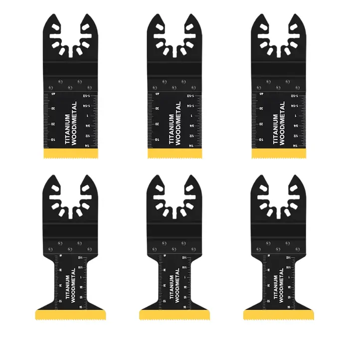 Kits de lames de scie oscillantes en titane, coupe du métal, multi-outils, adaptés à Dewalt Bosch Wo