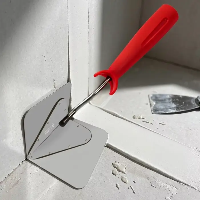 Outil d'angle pour cloisons sèches en acier inoxydable