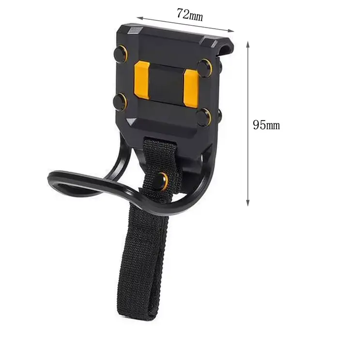Système modulaire magnétique pour crochets de ceinture de perceuse électrique avec clip ergonomique et anneau en acier renforcé pour une durabilité accrue