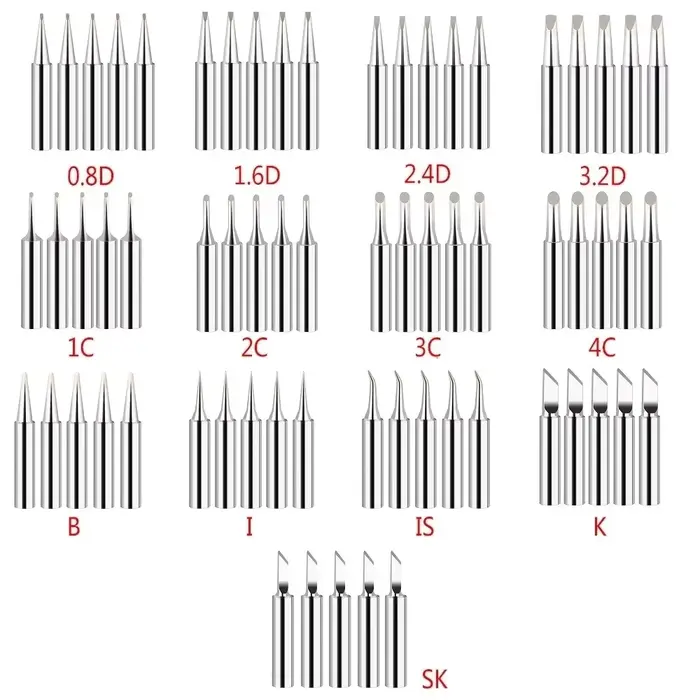Pointes de fer à souder série 900M-T, tête de soudage sans plomb, IS, I, B, K, SK, 2.4D, 3.OJ, s, 2C