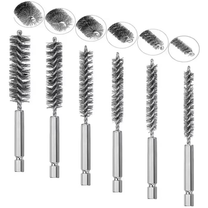 Kit de brosses métalliques en acier inoxydable
