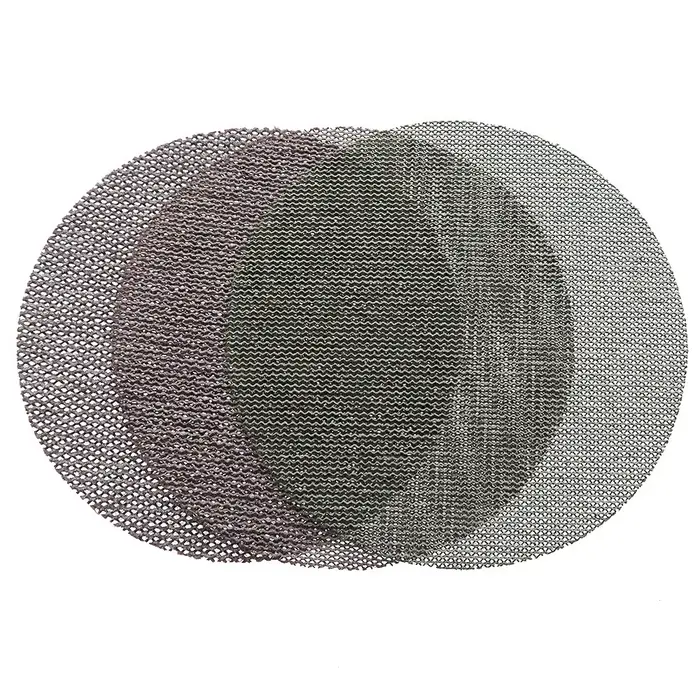 3/4/5/6 pouces Mirka Autonet crochet et boucle disques abrasifs sans poussière papier de verre disque de maille