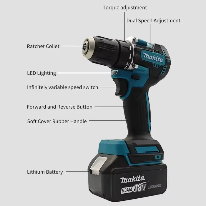Makita Original DDF487 Perceuse-visseuse sans fil sans balais