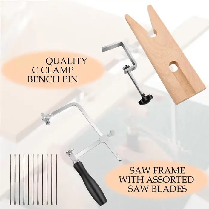 3 en 1 ensemble de scie de bijoutier professionnel cadre