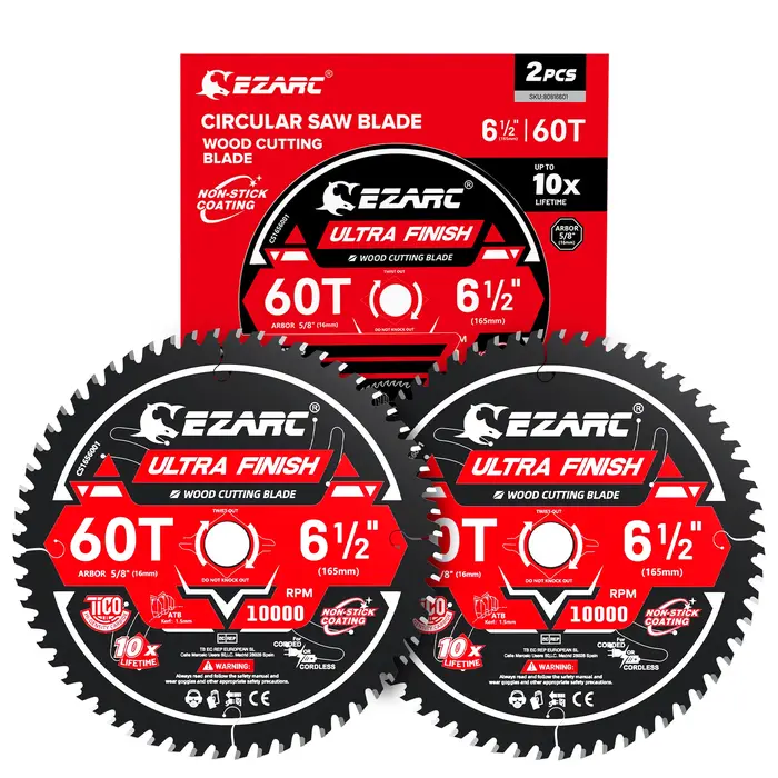 Lame de scie circulaire EZARC 60T – Durée de vie 10 fois supérieure