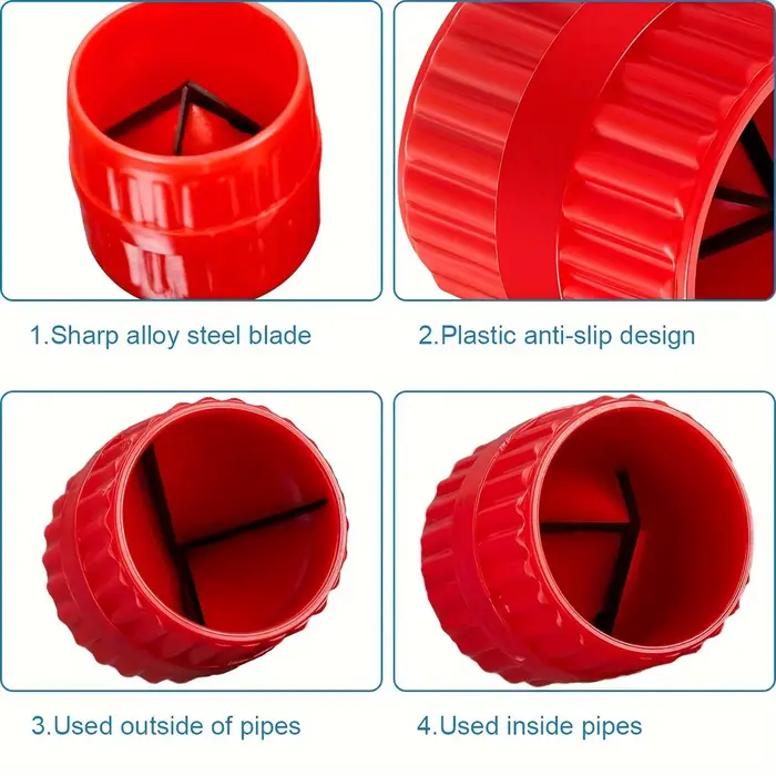 1/2 pièces alésoir intérieur-extérieur tuyau et Tube ébavurage