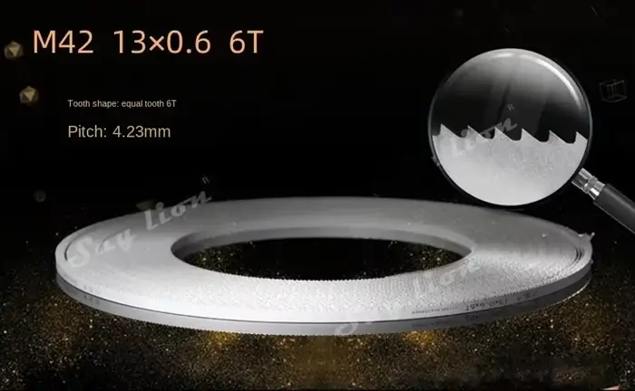 Lames de scie à ruban de longueur 1780, 1440, 2560, 1085, 1840, 1826, 1790 x 13 mm avec 6, 14 Tpi po