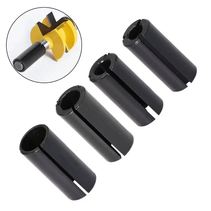 Adaptateur de fraise à queue de perceuse CNC 4 pièces, support pour outils de fraisage de tour, de 1