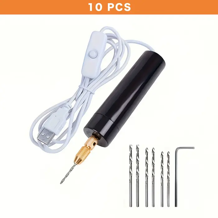【Mini perceuse électrique】Ensemble de 10/110/410 pièces de mini perceuses électriques alimentées par