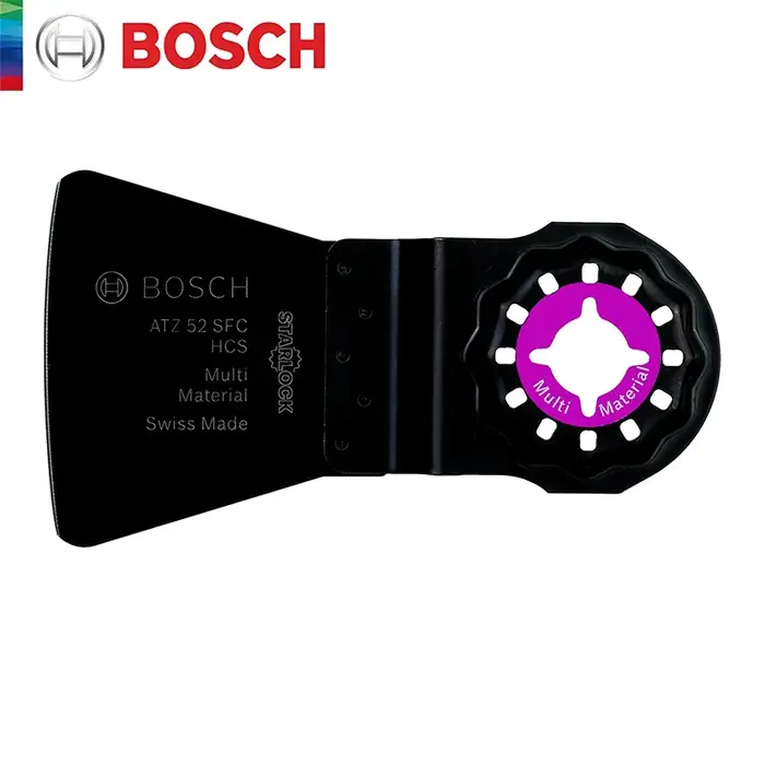 Bosch Starlock grattoir professionnel lames de scie oscillantes ATZ 52 SC résidus durcis lame